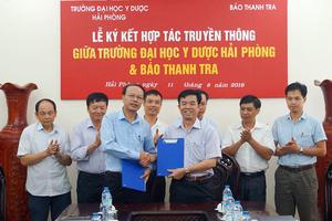 Báo Thanh tra ký thỏa thuận hợp tác với Đại học Y Dược Hải Phòng