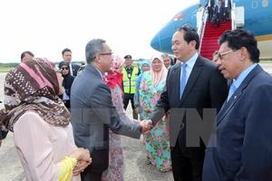 Chủ tịch nước bắt đầu thăm cấp Nhà nước tới Brunei Darussalam 