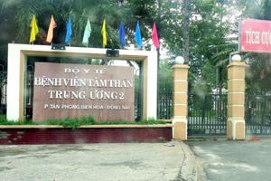 Giám đốc BV Tâm thần T.Ư 2 thoát án kỷ luật