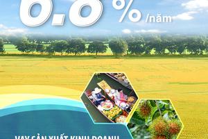 Vay kinh doanh hỗ trợ khu vực đồng bằng sông Cửu Long với lãi suất hấp dẫn từ BIDV