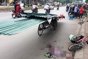 Tạm giữ hình sự người lái xích lô chở tôn khiến 1 bé trai tử vong