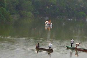 Phát hiện thi thể Trung uý công an trên sông Ngàn Trươi