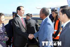 Chủ tịch nước Trần Đại Quang hội đàm với Tổng thống Madagascar
