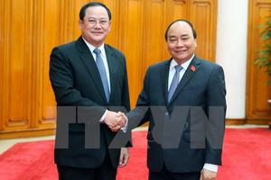 Thủ tướng Nguyễn Xuân Phúc tiếp Phó Thủ tướng Lào Sonsay Siphandone
