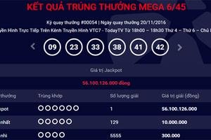 Khách hàng Việt thứ 4 trúng xổ số tự chọn hơn 56 tỷ đồng