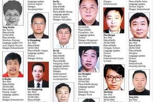 35 quan tham bị Interpol truy nã đã về nước