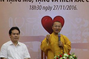 TP HCM: Gần 450 tăng ni, phật tử đăng ký hiến mô, tạng và hiến xác