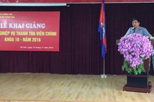 Khai giảng lớp thanh tra viên chính K10