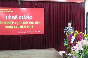 Bế giảng lớp thanh tra viên K14