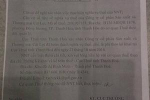 Xác nhận thuế cho Công ty Cát Lợi có đúng luật?