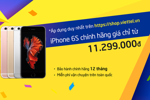 IPhone 6S chính hãng giá chỉ từ 11.299.000đ