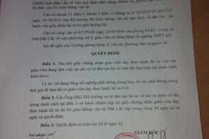 50 giáo viên dạy thực hành lái xe sử dụng bằng tốt nghiệp giả