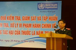 Tăng cường năng lực thanh tra xử lý vi phạm về phòng, chống tác hại của thuốc lá
