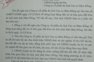 Huyện Sa Pa: Tiếp nhận Khu du lịch sinh thái Hàm Rồng