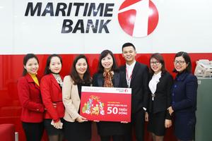 Giải thưởng sổ tiết kiệm 50 triệu đồng đầu tiên từ Maritime Bank đã tìm ra chủ nhân 