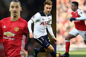 Top 10 cầu thủ dứt điểm nhiều nhất Premier League 2016-2017