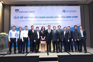 Khang Điền ký kết hợp tác xây dựng với Hòa Bình Corp