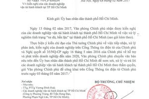 UBND TP Hồ Chí Minh xem xét, xử lý tình trạng “xe dù, bến lậu”