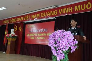 Khai giảng lớp thanh tra viên K1/2017