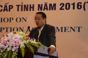 Phòng, chống tham nhũng cấp tỉnh đạt gần 59%