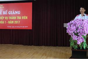 Bế giảng lớp thanh tra viên khóa 1/2017