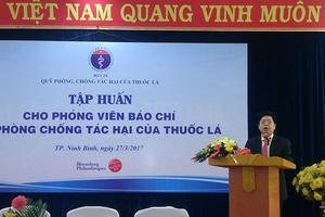  Bộ Y tế: Tập huấn cho phóng viên báo chí về phòng chống tác hại của thuốc lá