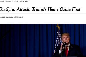 Báo chí chính thống Mỹ “đã chết” khi Trump tấn công Syria?