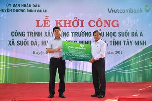 Vietcombank tài trợ xây dựng trường Tiểu học tại tỉnh Tây Ninh