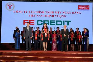 FE CREDIT nhận giải thưởng “Thương hiệu mạnh Việt Nam”