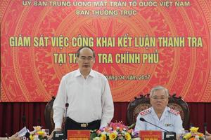 Thanh tra Chính phủ làm đúng quy định về công khai kết luận thanh tra