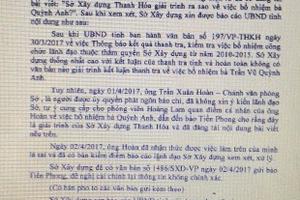 Sở Xây dựng phủ nhận việc “phản pháo” kết luận thanh tra