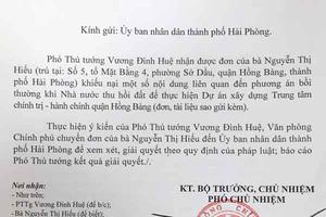 UBND TP Hải Phòng chậm thực hiện chỉ đạo của Phó Thủ tướng