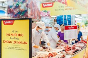 VinMart hỗ trợ hộ nuôi heo, bán hàng không lợi nhuận