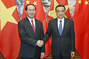 Gặp Thủ tướng Trung Quốc, Chủ tịch nước nhấn mạnh hợp tác sông Mekong