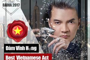 Mr. Đàm, Cẩm Ly được đề cử Nghệ sĩ Việt xuất sắc nhất tại BAMA 2017