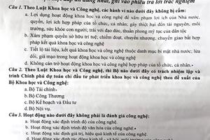 Làm rõ vụ rò rỉ đề thi nghiệp vụ thanh tra ở Cà Mau