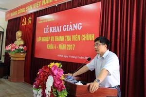 Khai giảng lớp thanh tra viên chính K4/2017