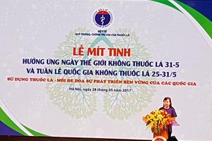 Mít tinh Ngày Thế giới không khói thuốc lá