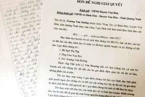 Bình Dân, Vân Đồn, Quảng Ninh: Chính quyền chậm giải quyết đơn khiếu nại