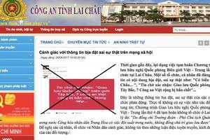 Lai Châu: Truy tìm các đối tượng thông tin sai sự thật