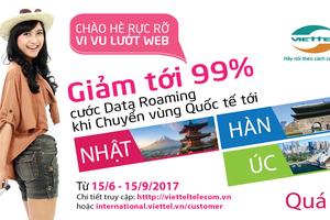 Viettel giảm tới 99% cước data roaming Nhật - Hàn - Úc đúng mùa du lịch