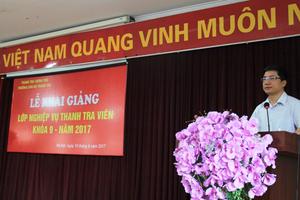 Khai giảng lớp thanh tra viên K9/2017