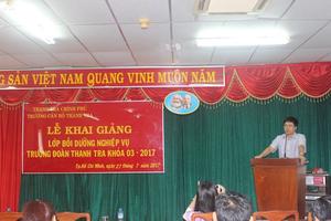 Bồi dưỡng nghiệp vụ trưởng đoàn thanh tra khóa 3/2017