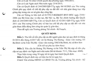 Bỉm Sơn - Thanh Hóa: Thu hồi tiền phụ cấp đứng lớp chi trả trái quy định