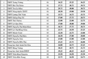 TP HCM công bố điểm chuẩn lớp 10 công lập