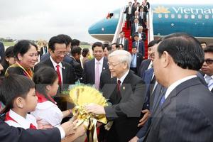 Lễ đón chính thức Tổng Bí thư Nguyễn Phú Trọng tại Campuchia