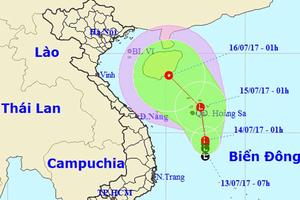 Xuất hiện vùng áp thấp trên biển Đông