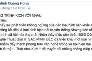 Minh Béo trơ trẽn đăng đàn tuyển thí sinh thi game show