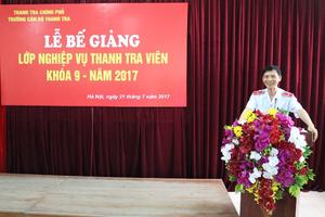 Bế giảng lớp thanh tra viên K9
