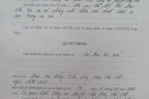 Bất lực trước vụ án hình sự “Hủy hoại tài sản” tại xã Đồng Tiến